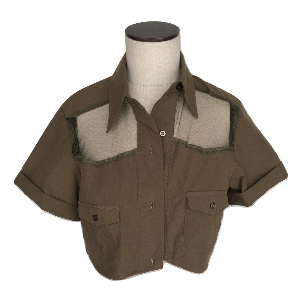 NWT Medium To Love Kuvaa LF Military Crop Jacket
